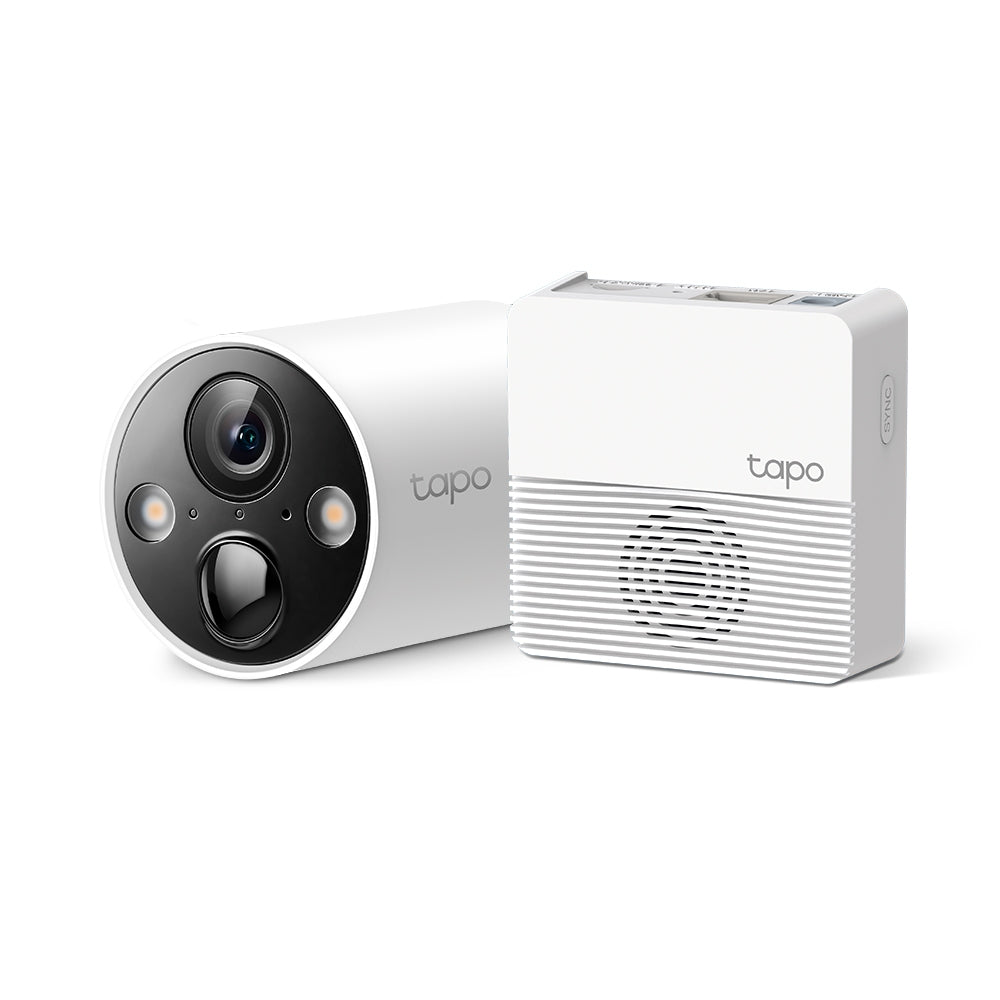 CAMARA TP-LINK TAPO C420S1 PARA EXTERIOR WIFI CON BATERIA RECARGABLE RESOLUCION 2K 1080P IP65 A PRUEBA DE AGUA VISION NOCTURNA AUDIO BIDIRECCIONAL DURACION BATERIA HASTA 180 DIAS