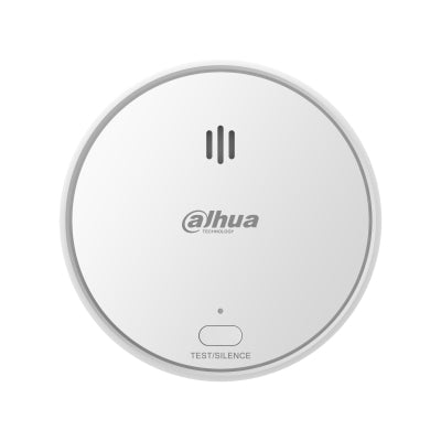 DETECTOR DE HUMO INALMBRICO/ DAHUA/ DHI-HY-SA21A-W2 - / SENSOR FOTOELCTRICO DE DOBLE CMARA / SIRENA INTERNA DE 85DB / FUNCIN DE PRUEBA Y SILENCIAR / ALARMA VISUAL Y SONORA / INDICADOR LED
