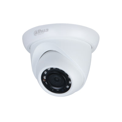 Cámara IP Dahua Domo 4MP Lente de 2.8mm 93° de Apertura H.265+ WDR Real de 120 dB IR de 30m IP67 PoE