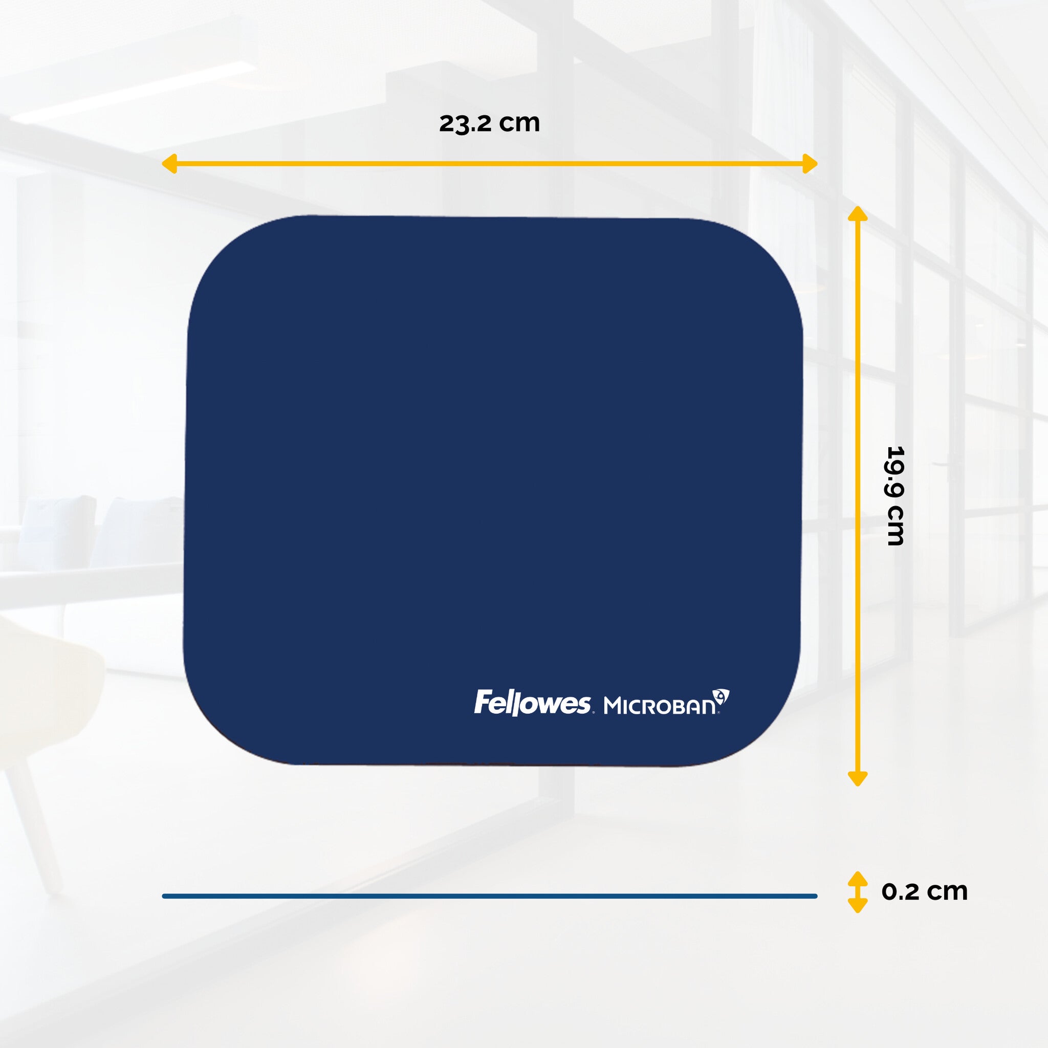 Fellowes Microban Mouse Pad Navy Azul