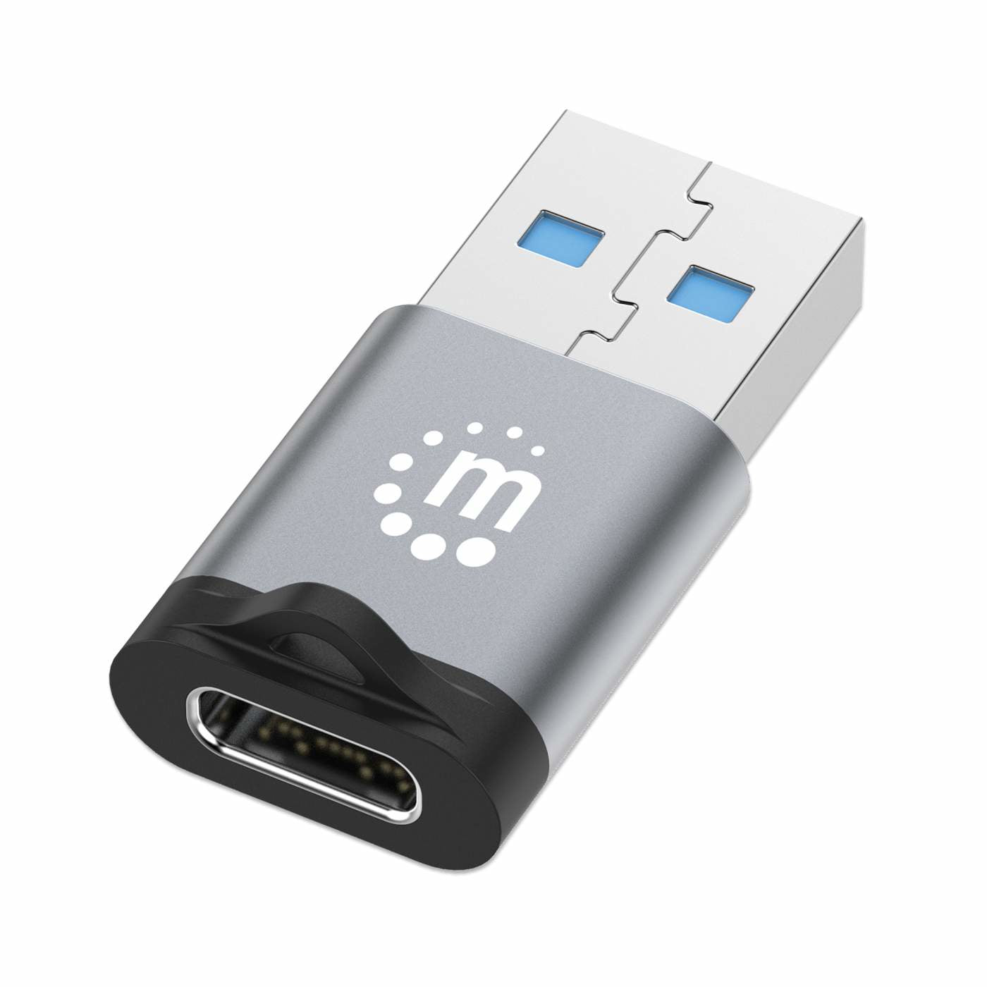 USB-C Adapter V3.2 Gen1 AM-CH 5Gbps 3A Space Gray/Black Aluminum