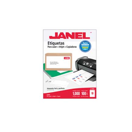 JANEL LASER LABEL J-5163 51X102 MM C/250