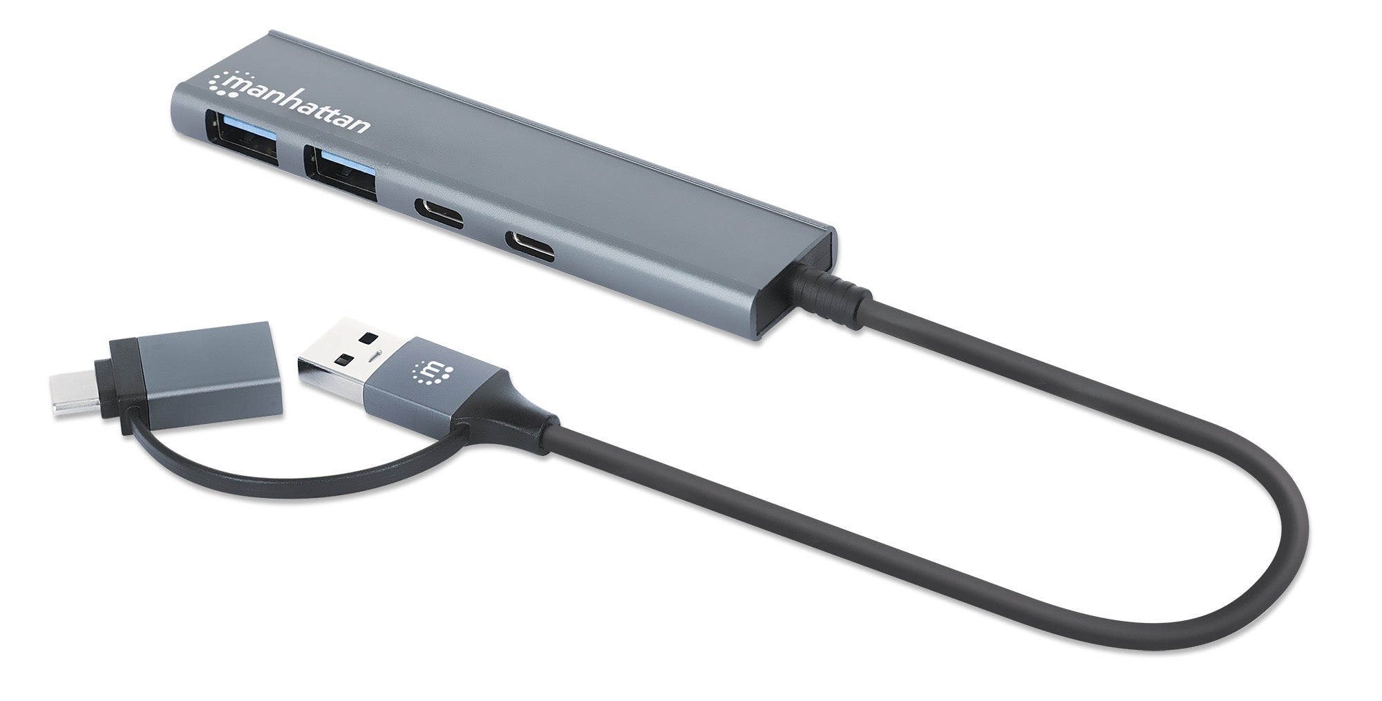 HUB Manhattan USB-A/C V3.2 2-Port A to 2-Port C 5 Gbps