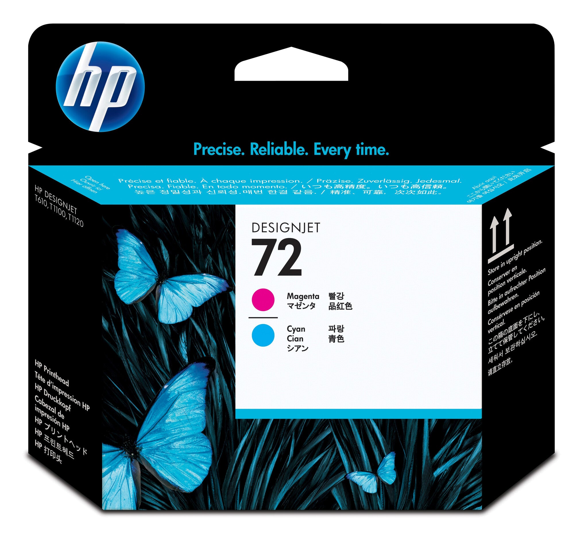 HP Cabezal de impresión DesignJet 72 magenta y cian