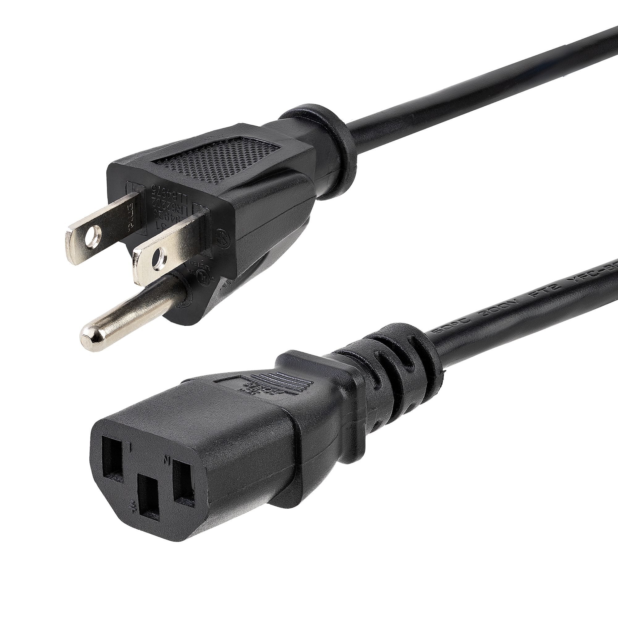 CABLE DE CORRIENTE DE 7.6M ESTANDAR DE ALIMENTACION DE COMPUTADORA, NEMA 5-15P A C13, 10A 125V, 18AWG, CABLE DE REPUESTO PARA IMPRESORA - STARTECH.COM MOD. PXT10125
