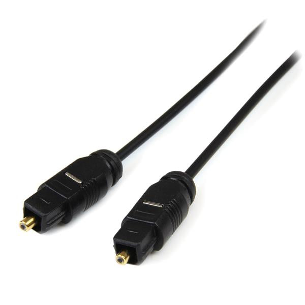 CABLE DE 3M TOSLINK AUDIO DIGITAL OPTICO SPDIF DELGADO - NEGRO - STARTECH.COM MOD. THINTOS10