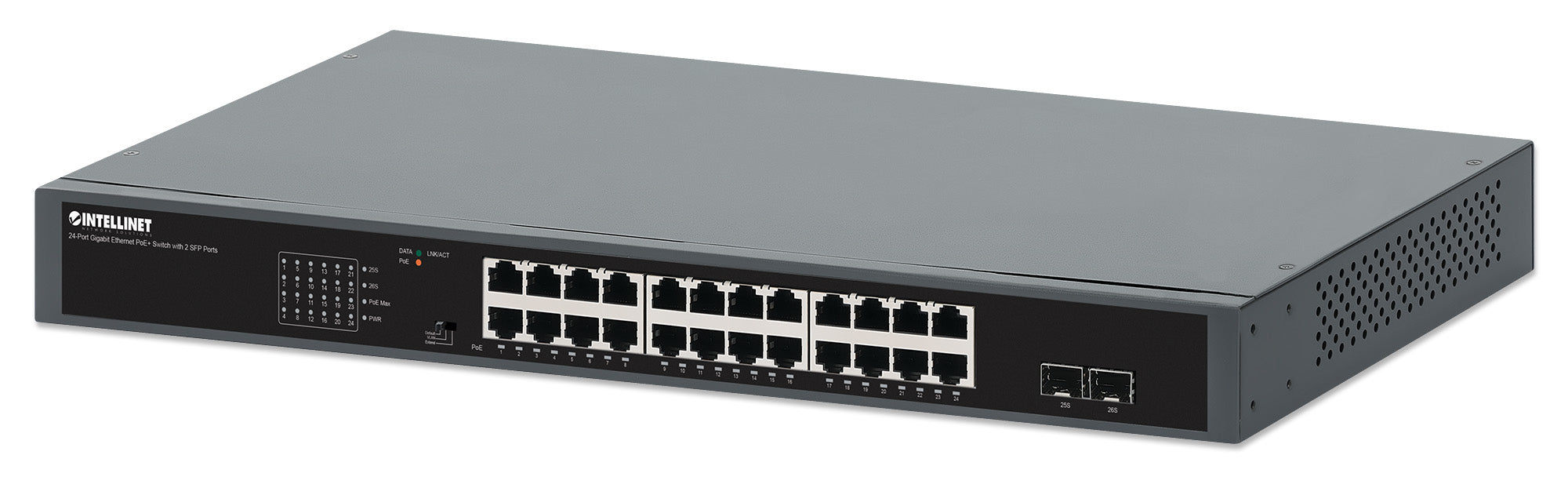 POE SWITCH ,INTELLINET,561907,GB 24 PTOS 19 30W/PTO, 370W + 2 SFP