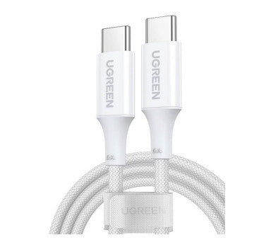Cable USB-C a USB-C | 2 Metros | Potencia de Carga 100W | 20V 5A | PD3.0 | QC4.0/3.0/2.0 | FPC | AFC | 480 Mbps | Chip E-Market | Compatible con IPhone 15 | Carcasa de Aluminio | Nylon Trenzado.