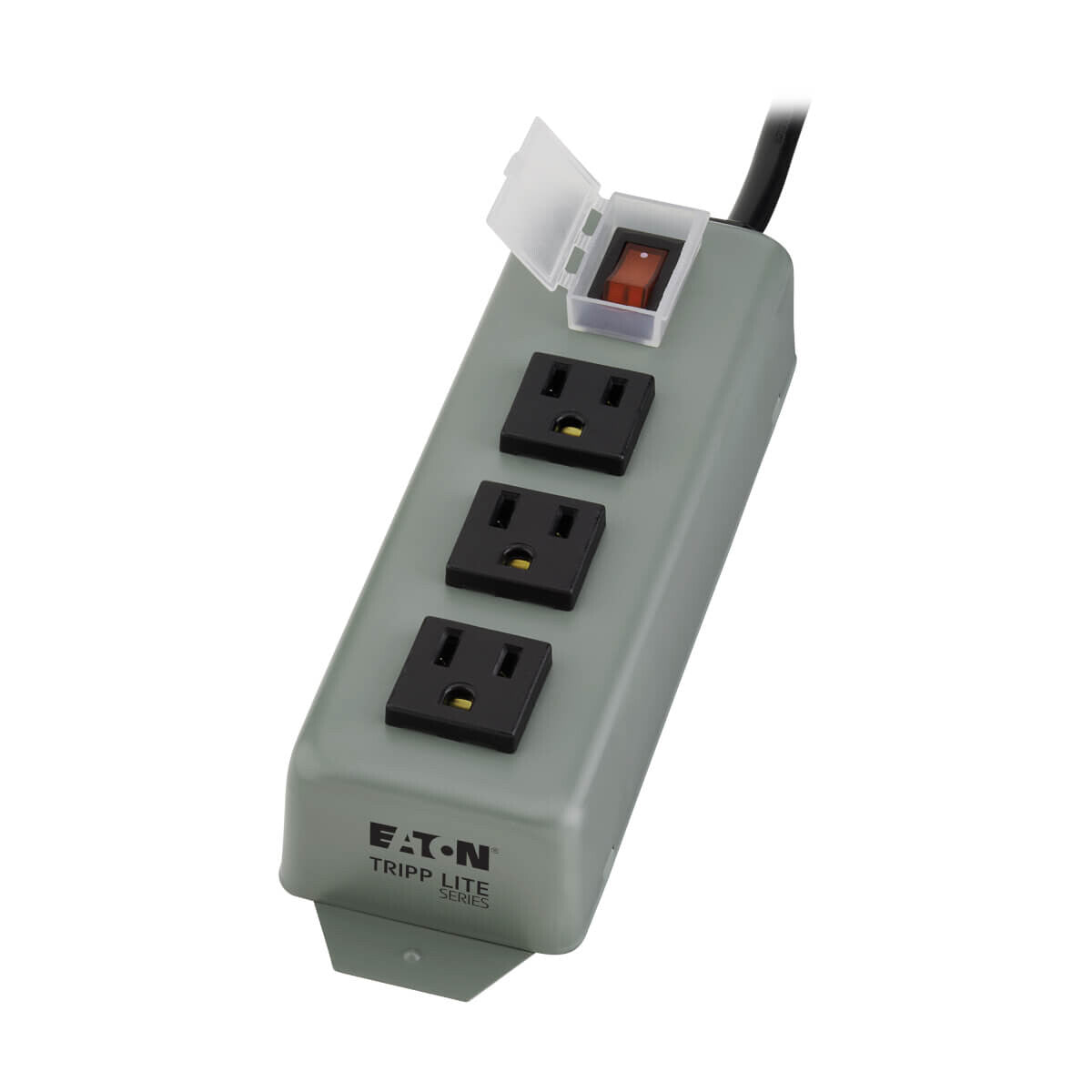 Tripp Lite 3SP9 Barra de Contactos Industrial, 3 Tomacorrientes, Cable de 2.74 m [9 pies], Clavija NEMA 5-15P, Protector para el Switch
