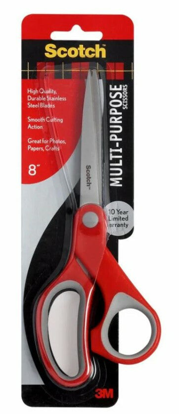 3M Highland 1428 tijera de escritorio o manualidades Universal Corte recto Rojo
