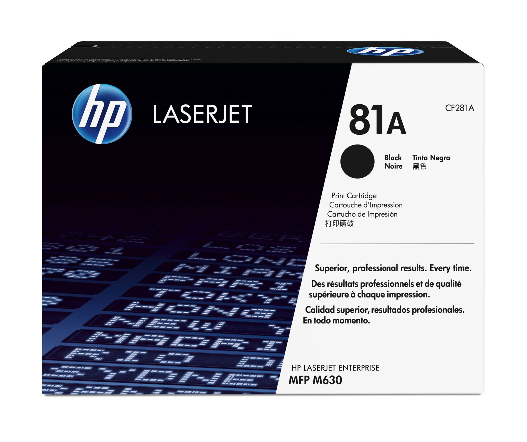 HP Cartucho de tóner original 81A LaserJet negro