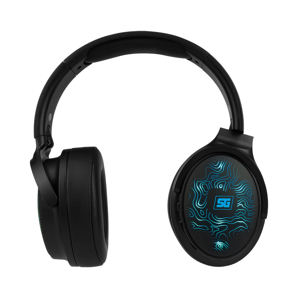 Vorago HPB-401-LED audífono y auriculare Auriculares Inalámbrico y alámbrico Diadema Llamadas/Música USB Tipo C Bluetooth Negro