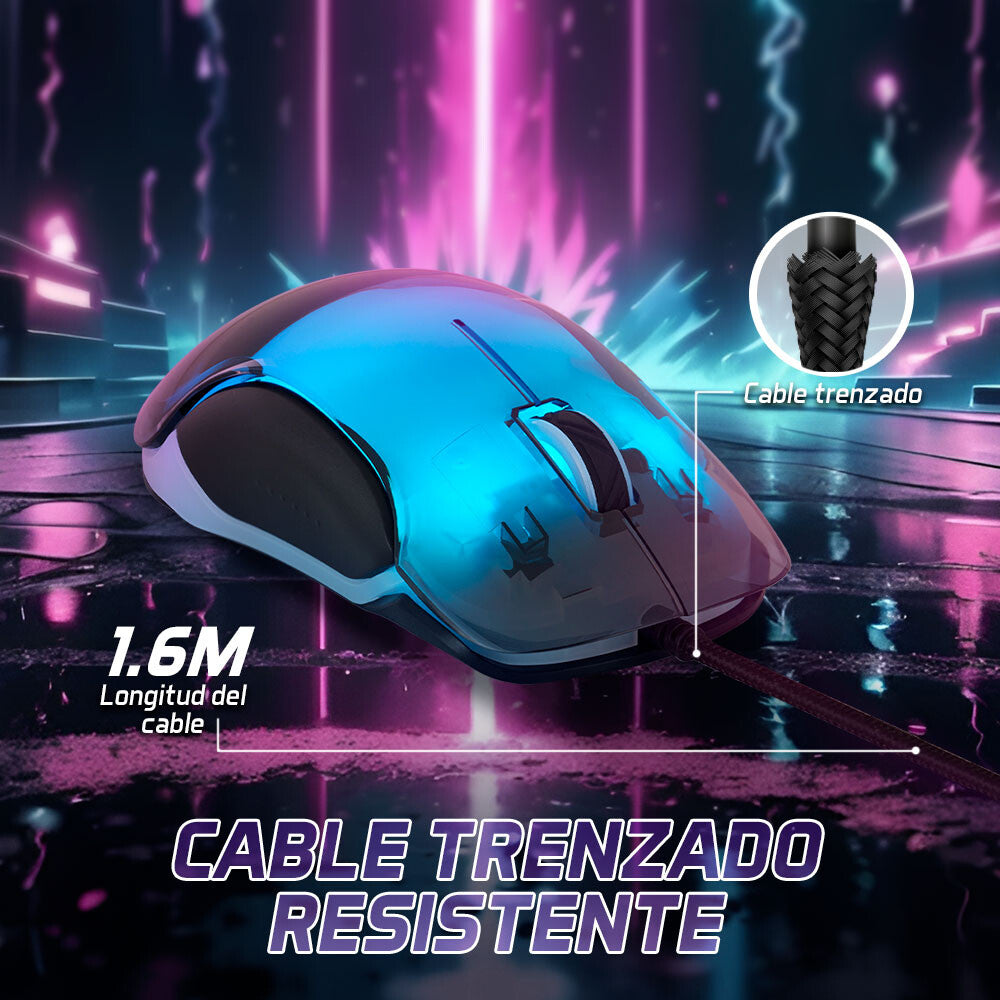Vorago MO-505 ratón Juego Diestro USB tipo A Óptico 7200 DPI