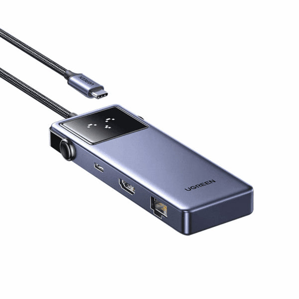 Hub USB-C 7 en 1 / USB-C a HDMI 4K 60Hz / 2x USB-A 3.0 + USB-C 3.0 + USB-A 2.0 / Gigabit Ethernet / PD 100W / Cable 20 cm (7.9 in)