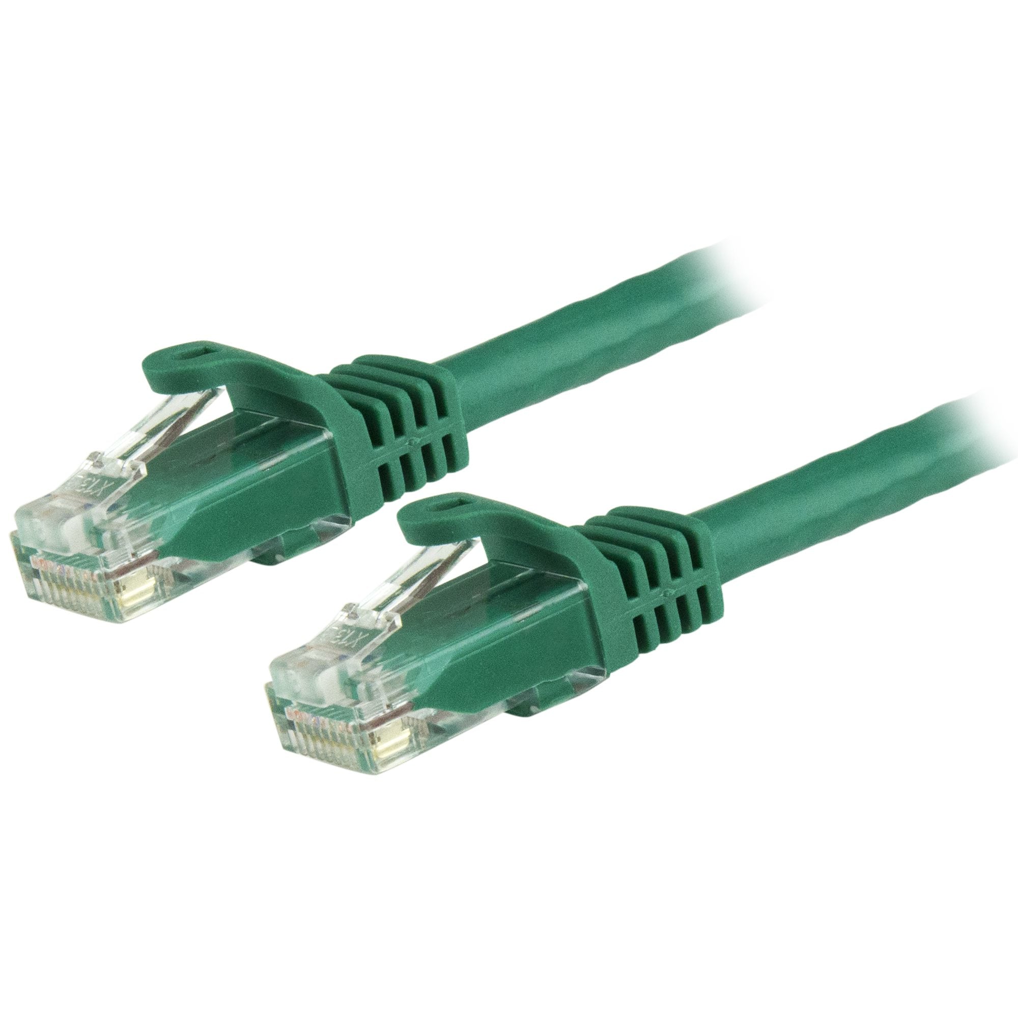 CABLE DE 0.5M VERDE DE RED GIGABIT CAT6 ETHERNET RJ45 SIN ENGANCHE - SNAGLESS STARTECH