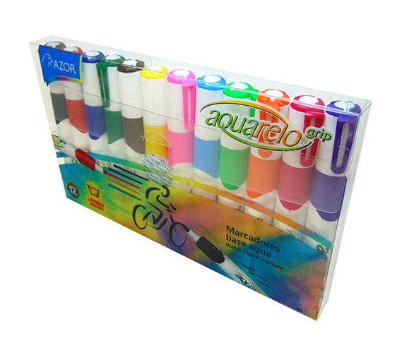 Azor 20012 marcador 12 pieza(s) Multicolor