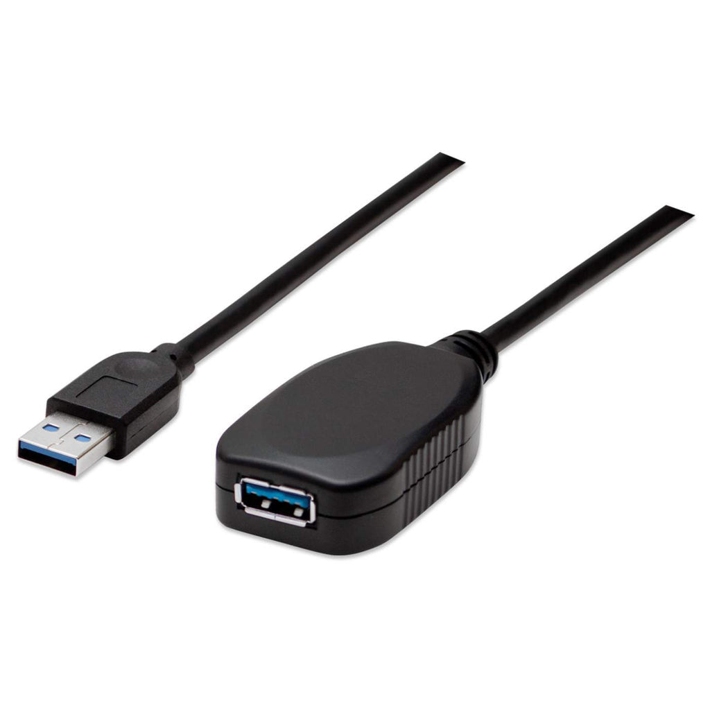 Manhattan USB-A 3.0 SuperSpeed Active Extension Cable, 5m, Black