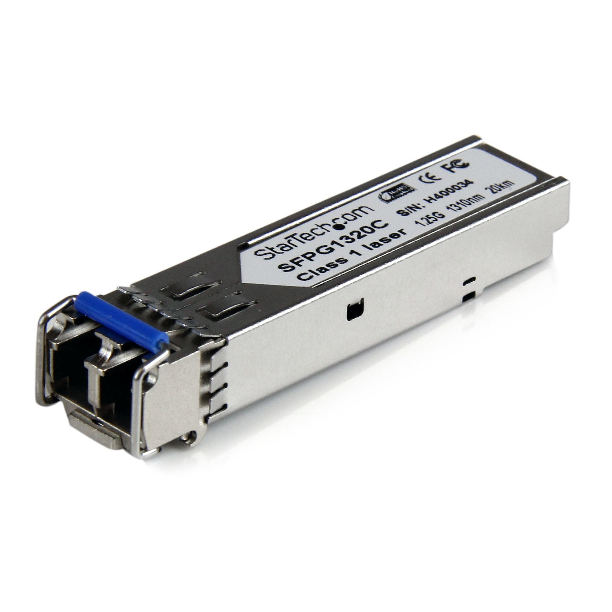 SFP COMPATIBLE GLC-LH-SMD CISCO - 1000BASE-LH - MONOMODO 1GBE - LC 20KM - 1310NM - CISCO FIREPOWER, IE2000, IE4000 DDM - STARTECH.COM MOD. SFPG1320C