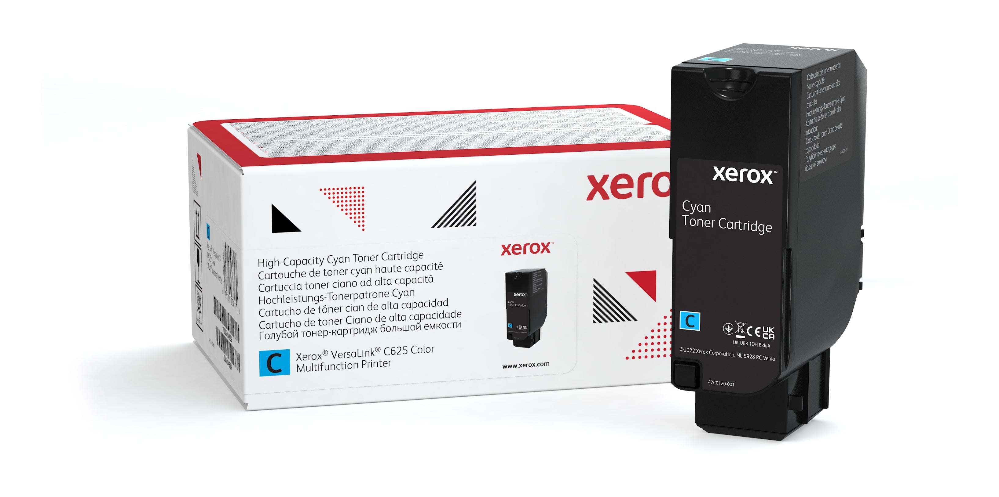 Cartucho Xerox de toner cian de alta capacidad para equipo C625