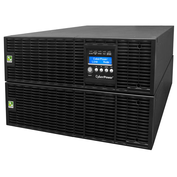 UPS de 10000 VA/9000 W, Online Doble Conversión, 200 - 240 Vac de Entrada, 200 - 240 Vac de Salida, Terminal Hardwired, Onda Senoidal Pura, Torre o Rack de 6 UR, Con 3 Tomas NEMA L6-30R