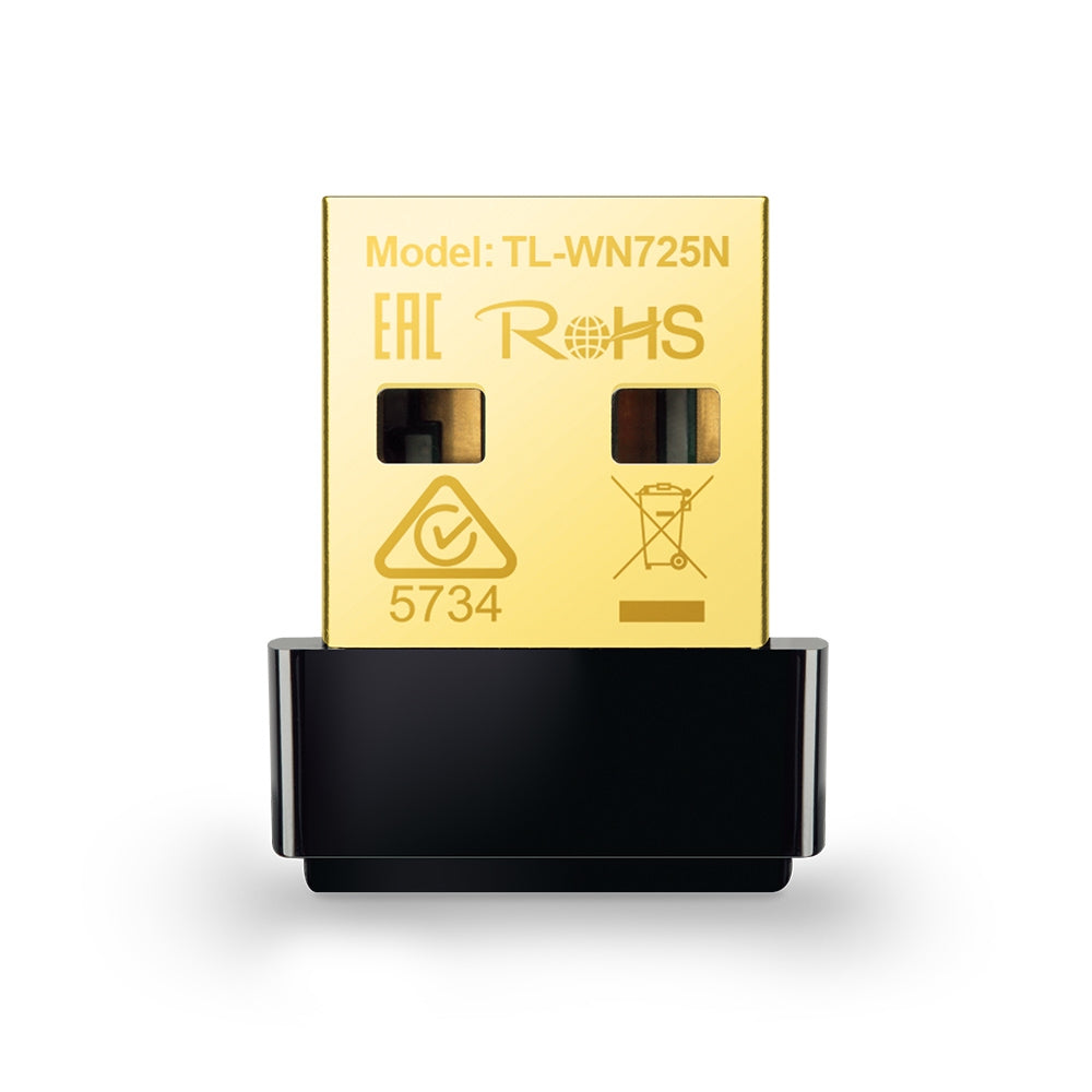 Adaptador Wi-Fi USB TP-Link TL-WN725N Nano N150 150Mbps 2.4GHz USB 2.0