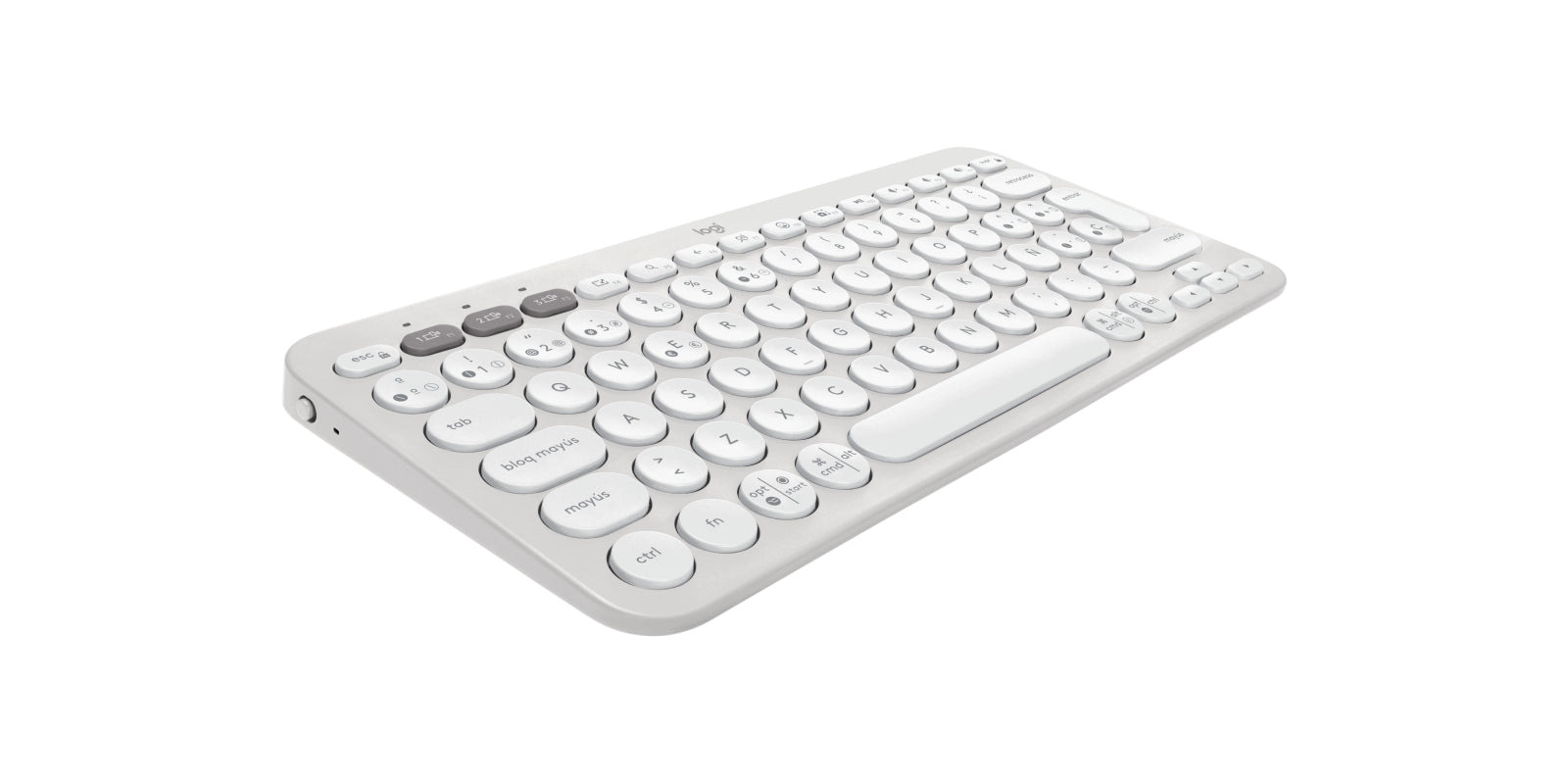 Logitech Pebble Keys 2 K380S Bluetooth Multi-Device Wireless Keyboard White