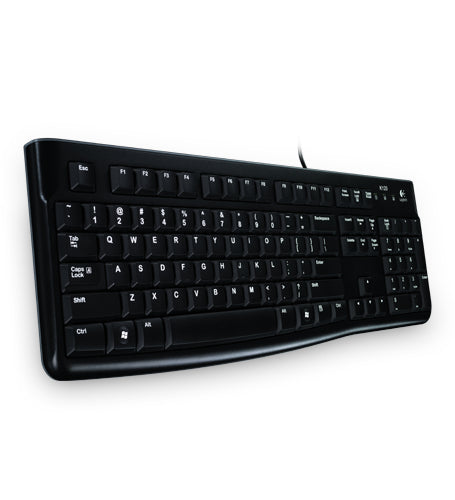 Logitech K120 Keyboard Black USB Spill-Resistant