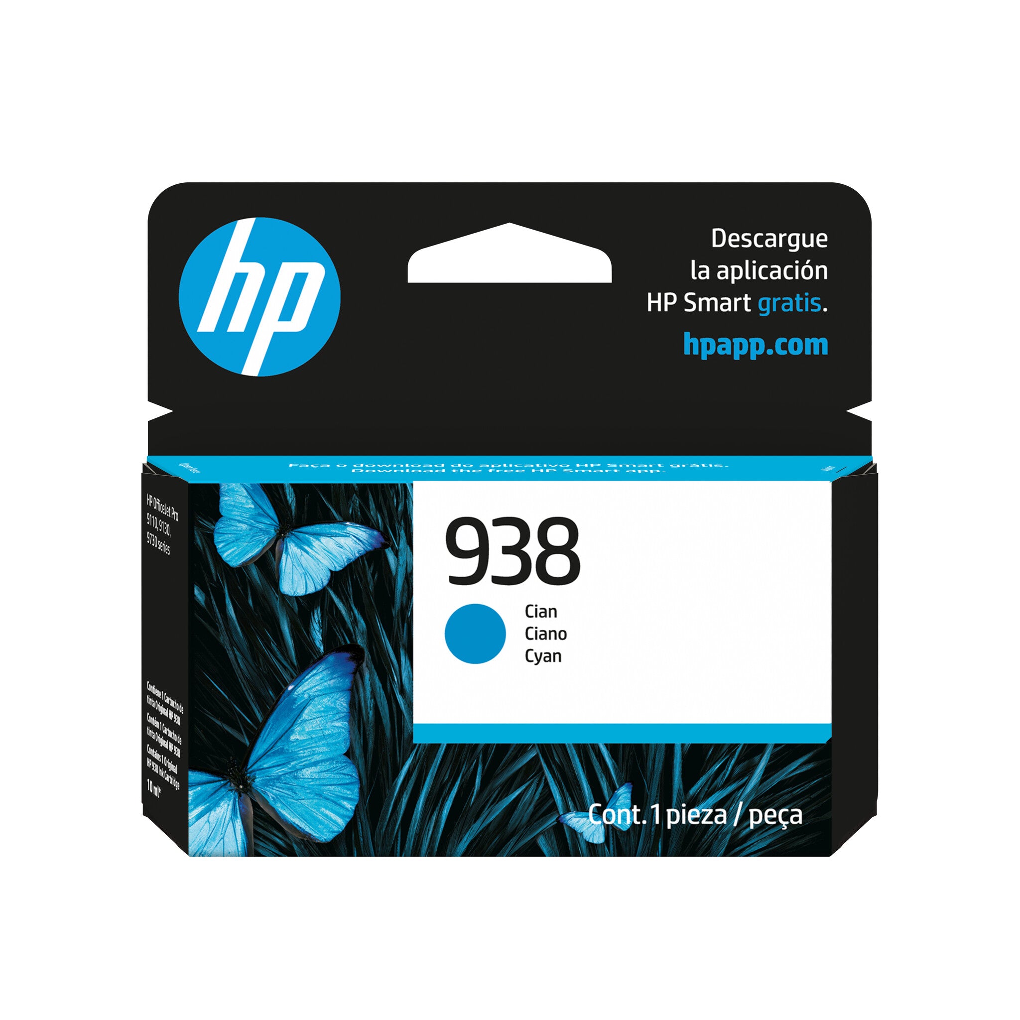 HP Cartucho de tinta cian original 938