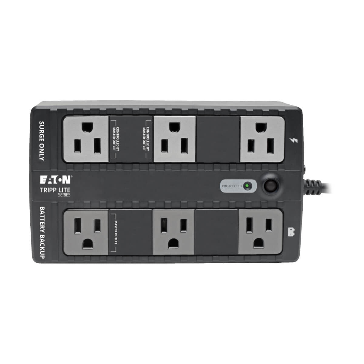 Tripp Lite ECO350UPS UPS Standby de 350VA 210W - 6 Tomacorrientes NEMA 5-15R, 120V, 50Hz / 60Hz, Clavija 5-15P, ENERGY STAR, Instalación en Pared o Escritorio