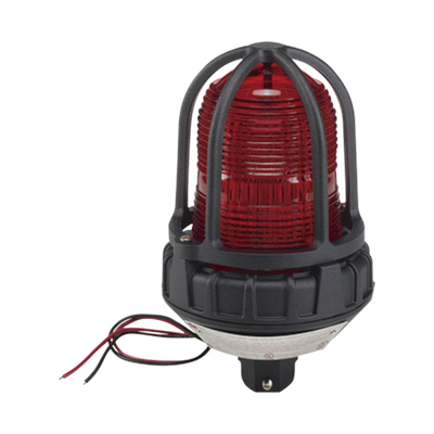 Luz estroboscópica para ubicaciónes peligrosas,  montaje tipo tubo, 120 VCA, color Rojo