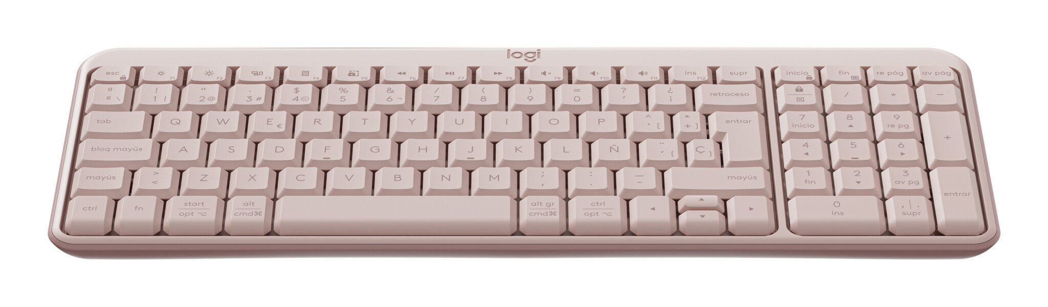 Logitech 920-013447 teclado Universal Bluetooth QWERTY Español Rosa