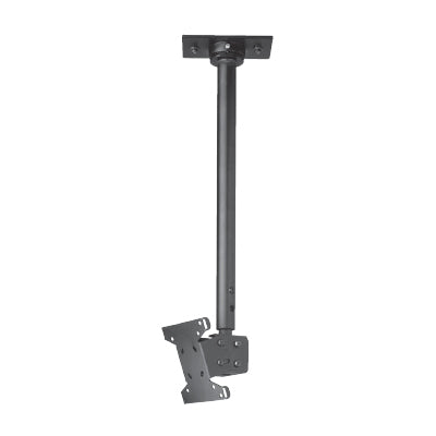Soporte de Techo para LCD / Ajustable 18"-30" o 36"-48" / Inclinación -5° a +20° / Orientación Paisaje o Retrato / VESA 75/100 mm / Carga Máxima 40 lb (18.1 kg) / Incluye Placa de Techo y Hardware / Segurid