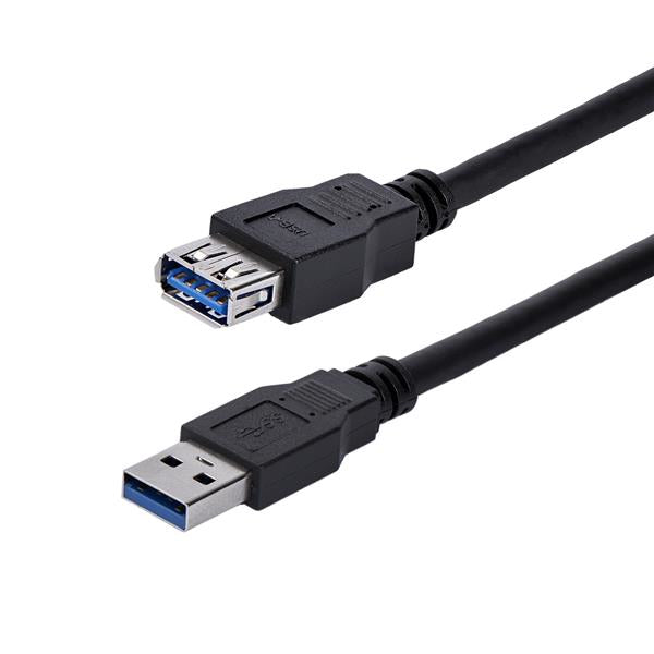 CABLE DE 1M DE EXTENSION ALARGADOR PASIVO USB 3.0 SUPERSPEED - MACHO A HEMBRA USB A - EXTENSOR - NEGRO - STARTECH.COM MOD. USB3SEXT1MBK