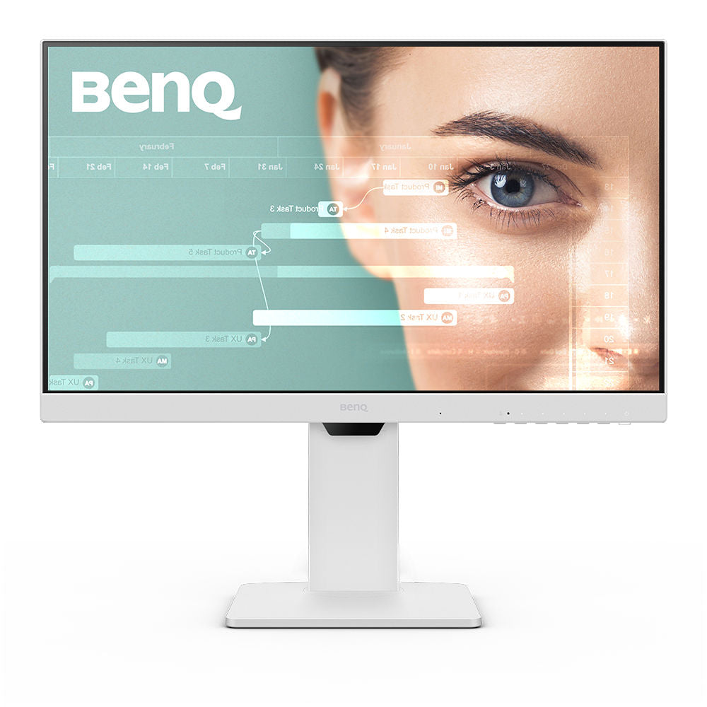 MONITOR BENQ CONUSMO GW2486TC 23.8 1920X1080 HDMI 1.4X1 USB TIPO C X1 DISPLAY PORT X1 CON MICROFONO Y CASCADEO DE IMAGEN AJUSTE PIVOT BOCINAS 2WX2 BLANCO TECNOLOGIA EYE CARE TRES AÑOS DE GARANTIA