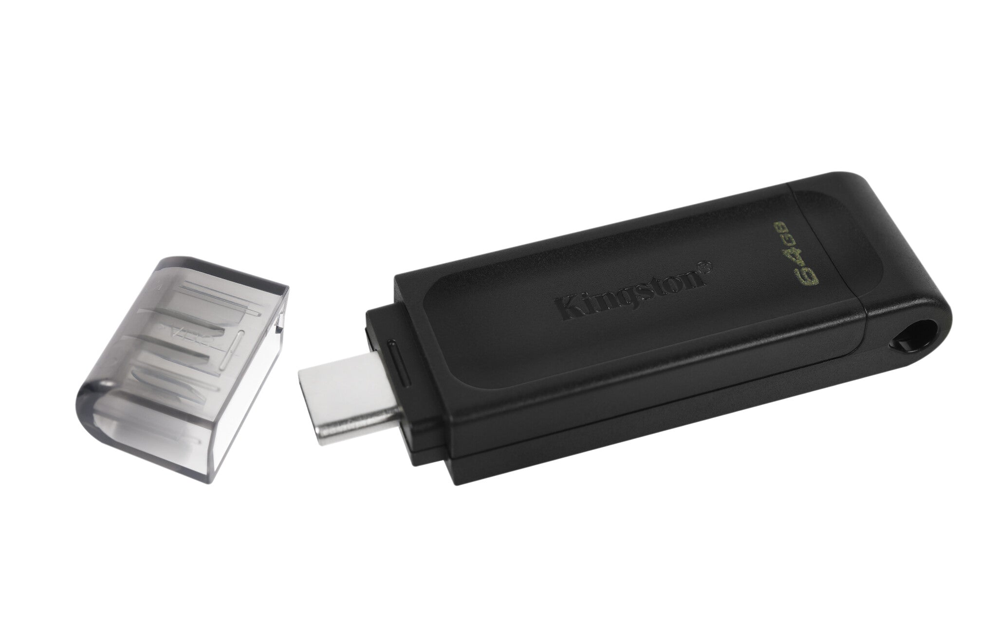 Kingston Technology DataTraveler 70 unidad flash USB 64 GB USB Tipo C 3.2 Gen 1 (3.1 Gen 1) Negro