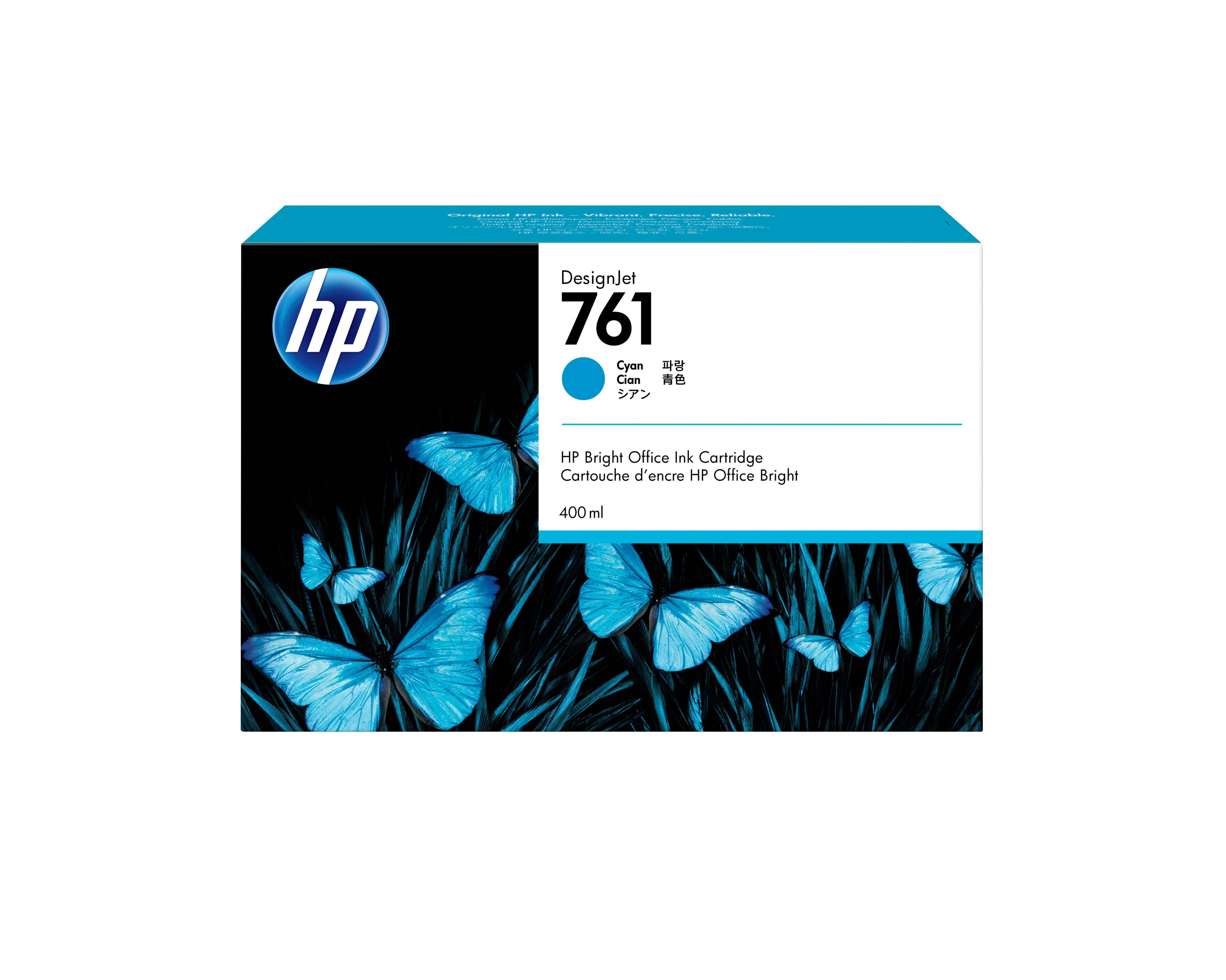 Tinta HP DesignJet LF 761 400ml Color Cian