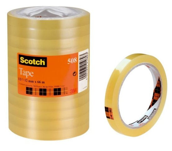 Scotch 3M 508 12mmx6mm Economical Tape in Bag Pk/8