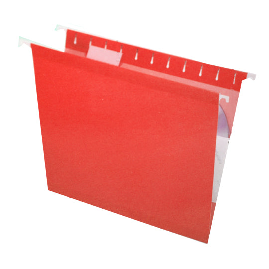 PENDANT HANGING FOLDER RED LEGAL BOX W/25
