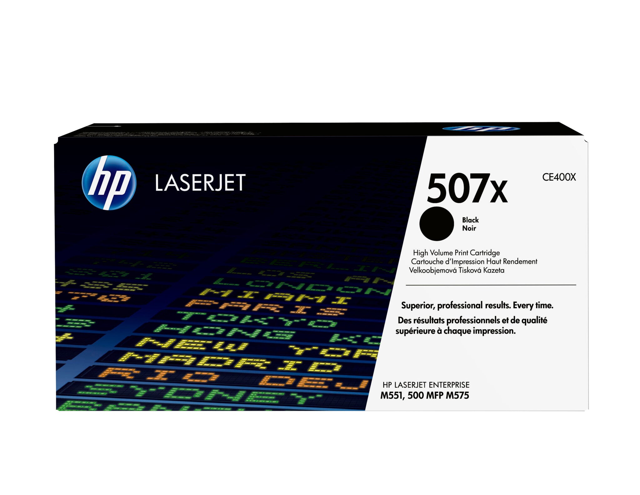 HP Cartucho original de tóner negro de alto rendimiento 507X LaserJet