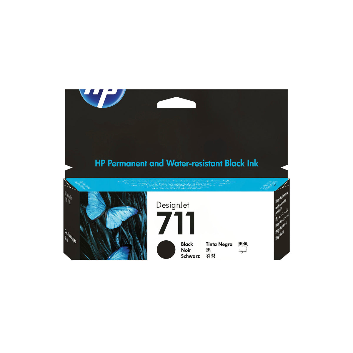 HP Cartucho de tinta DesignJet 711 de 38 ml negro