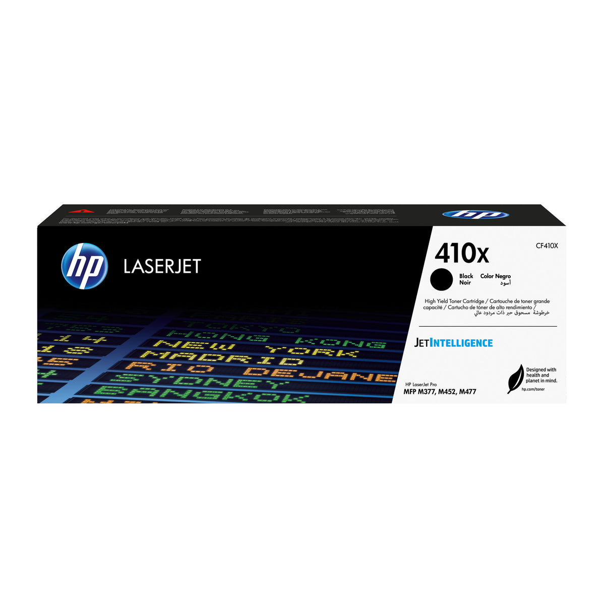 HP Cartucho de tóner original LaserJet 410X de alta capacidad negro