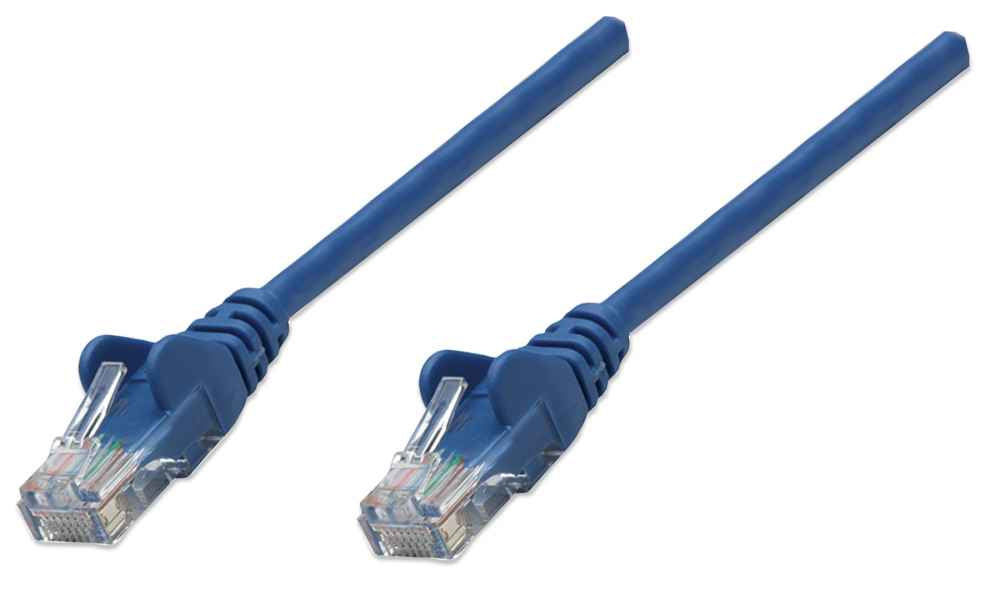 Intellinet 1.0m (3.0ft) Cat 5e UTP Blue Patch Cable