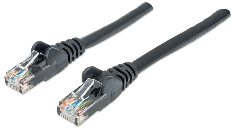 Cable Intellinet Red Cat6 UTP RJ45 M-M 0.5m Color Negro