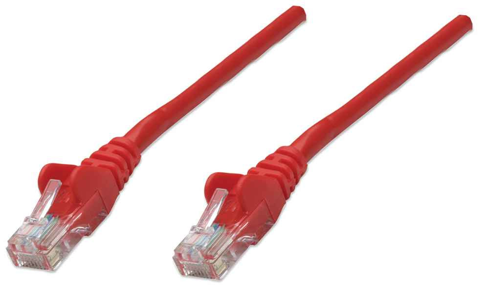 Cable Intellinet Red Cat6 UTP RJ45 M-M 1m Color Rojo