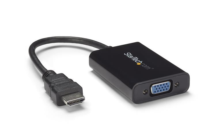 ADAPTADOR DE VIDEO Y AUDIO HDMI A VGA - HD15 HEMBRA - HDMI MACHO - MINI JACK HEMBRA - 1920X1200 - CONVERTIDOR EXTERNO - STARTECH.COM MOD. HD2VGAA2