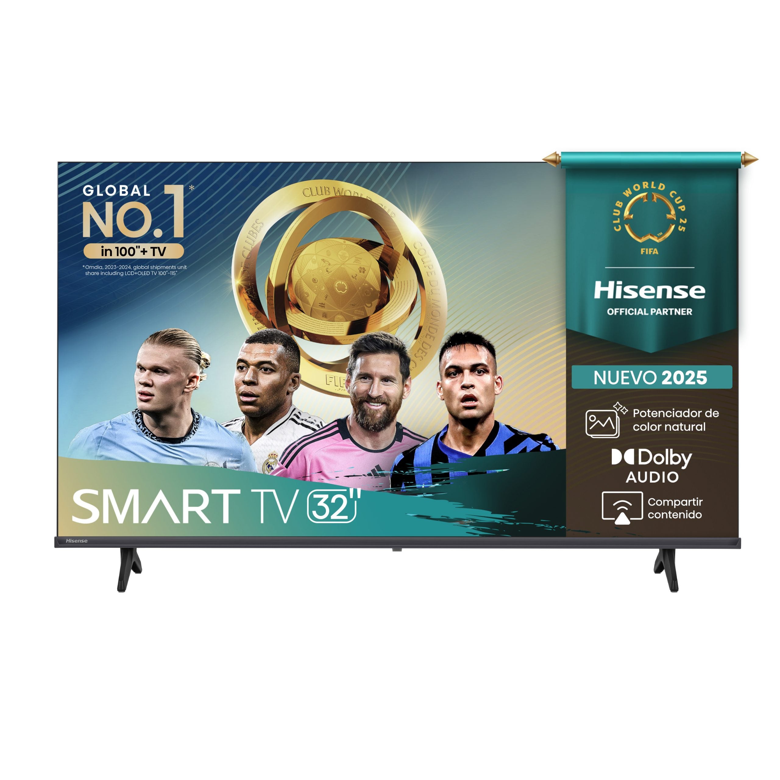 Hisense 32" A4KV Smart TV HD Resolution 1366x768 WiFi/HDMI/USB Full Array
