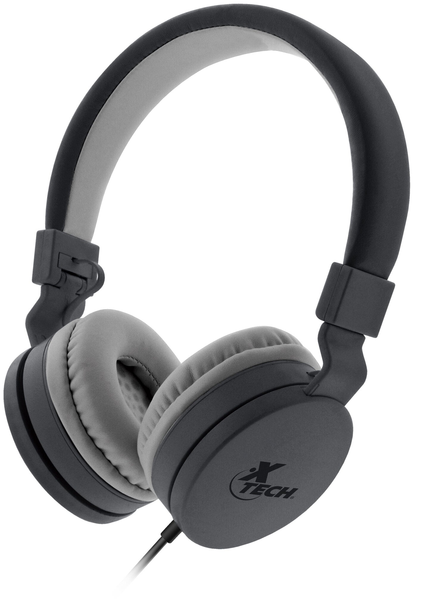 Xtech XTH-340 audífono y auriculare Auriculares Alámbrico Diadema Llamadas/Música Negro, Gris