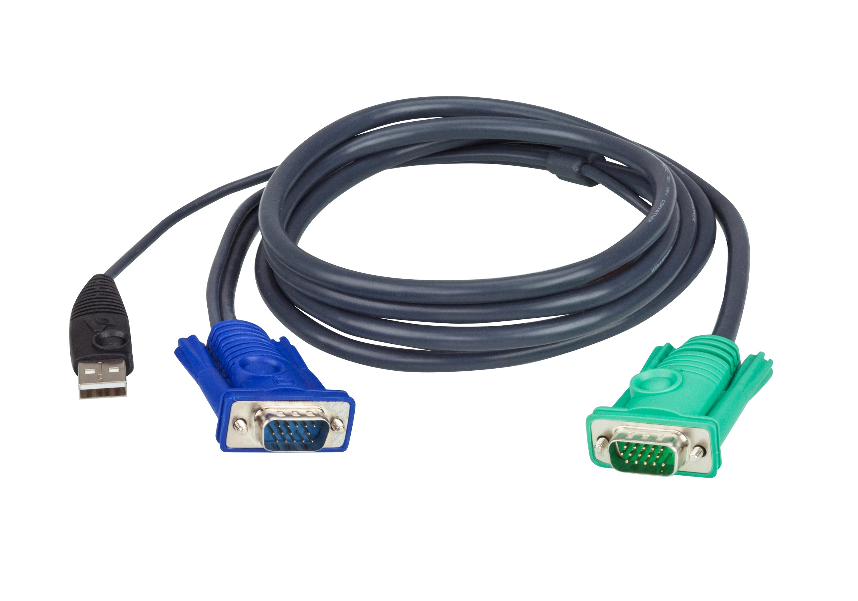 Cable KVM | USB con SPHD | 3 en 1 | De 1.8 m