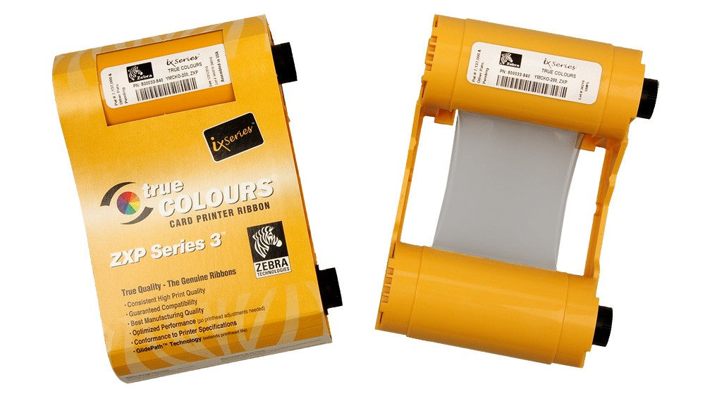 Cinta Zebra color YMCKOK para ZXP series 3 color de alta capacidad 230 imagenes
