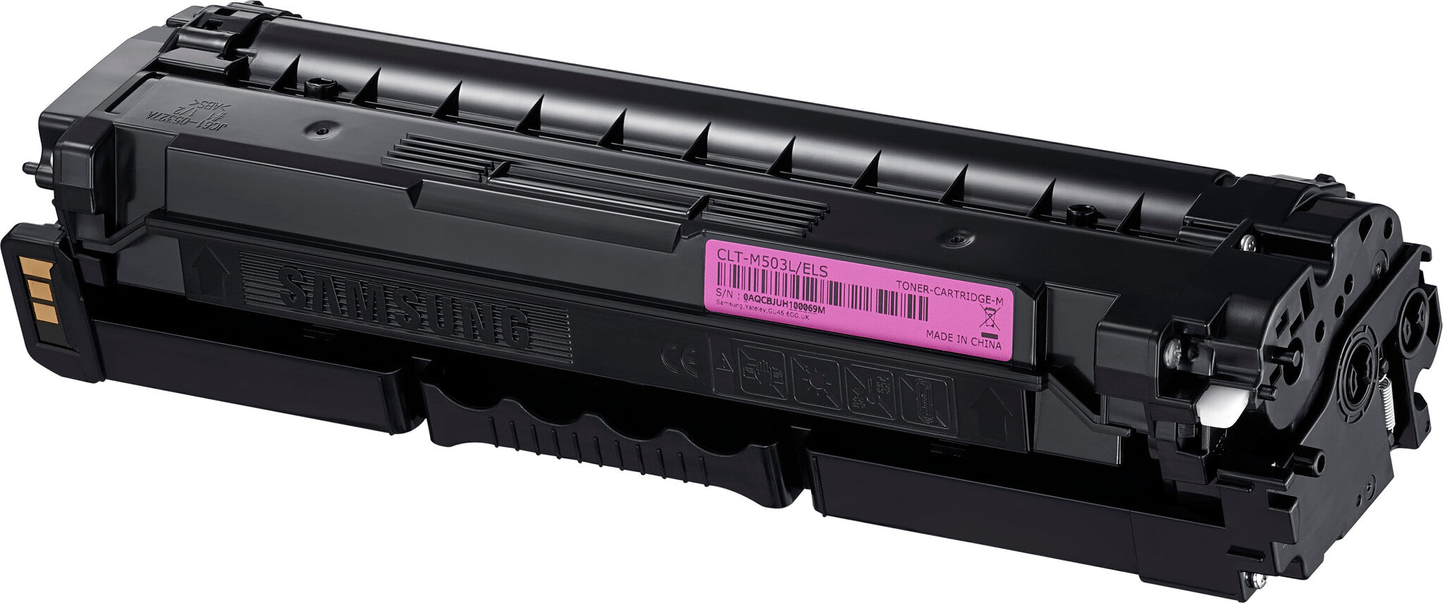Samsung Cartucho de tóner original HP CLT-M503L de alto rendimiento, magenta